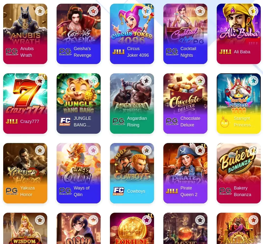 Каталог игр в казино Ля